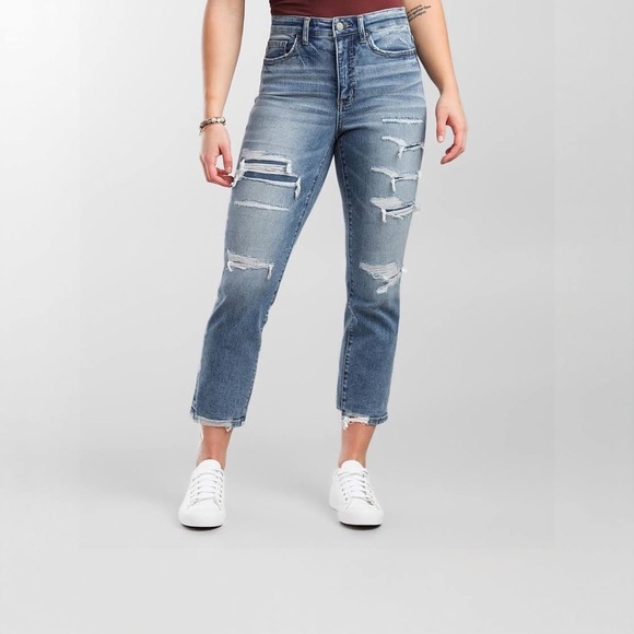 BKE Denim - BKE Parker high rise jean crop fit